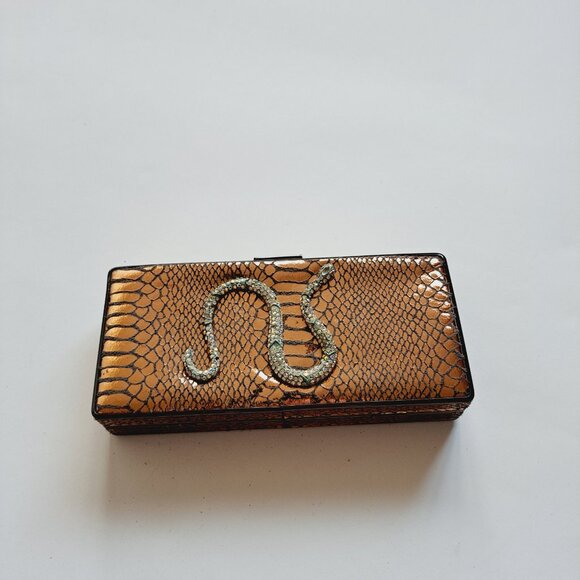 Women Snake Bag Purse Evening Clutch on a Chain - Picture 16 of 16